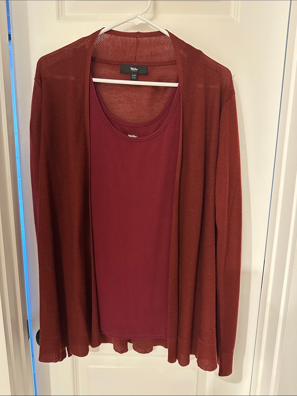 Open-Front Lightweight Cardigan and tank